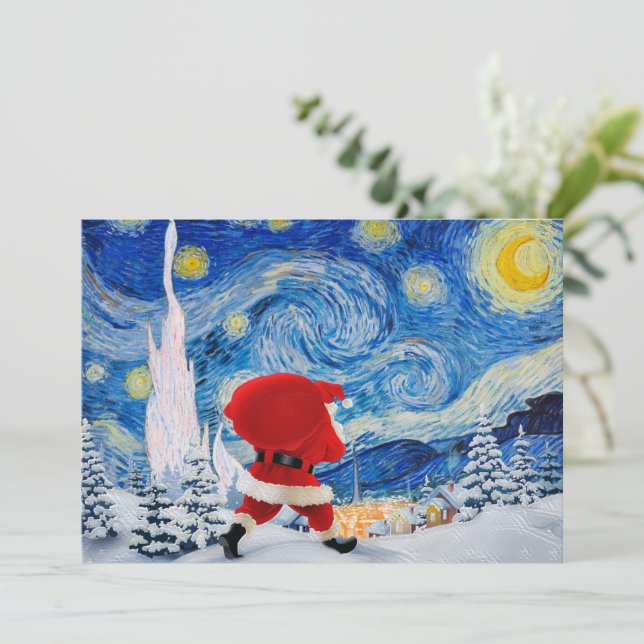 Der Weihnachtsmann kommt Tischnummer (Stehend Vorderseite)