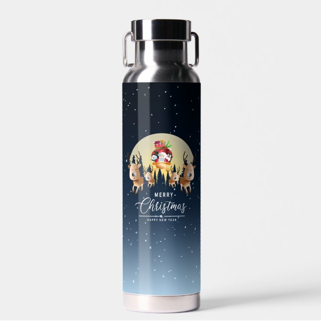 Der Weihnachtsmann kommt | Trinkflasche (Vorne)
