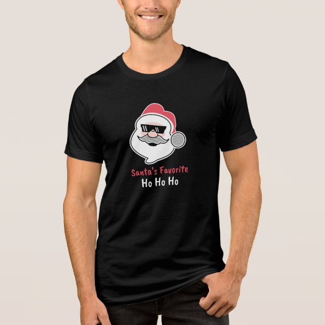 Der Weihnachtsmann liebt Ho Ho Ho Tri-Blend Shirt (Vorderseite)