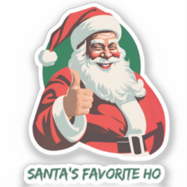 Der Weihnachtsmann macht Spaß und fröhlich Aufkleber