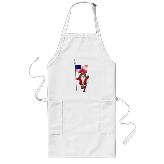Der Weihnachtsmann mit Abtritt der USA Lange Schürze (Vorne)