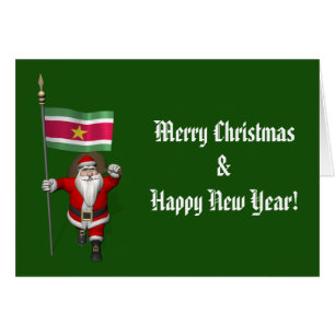 Der Weihnachtsmann mit Abzeichen von Suriname