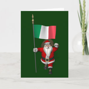 Der Weihnachtsmann mit Ausscheiden aus Italien Feiertagskarte
