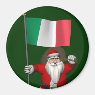 Der Weihnachtsmann mit Ausscheiden aus Italien Magnet