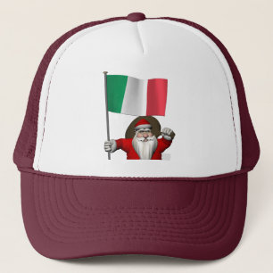 Der Weihnachtsmann mit Ausscheiden aus Italien Truckerkappe