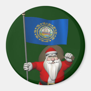 Der Weihnachtsmann mit dem Abschluss eines neuen H Magnet