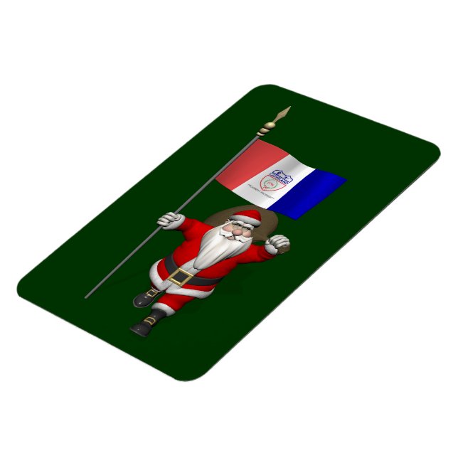 Der Weihnachtsmann mit dem Abschluss von Cleveland Magnet (Linke Seite)