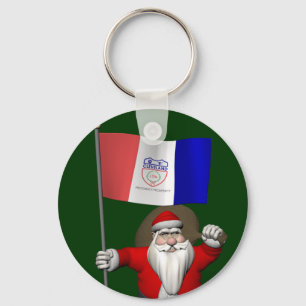 Der Weihnachtsmann mit dem Abschluss von Cleveland Schlüsselanhänger