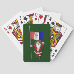 Der Weihnachtsmann mit dem Abschluss von Cleveland Spielkarten