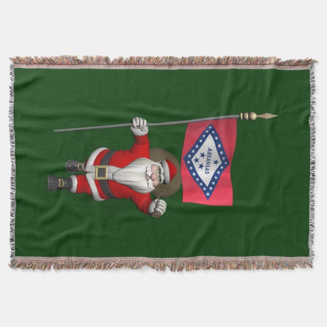 Der Weihnachtsmann mit dem Abzeichen von Arkansas Decke (Vorderseite)