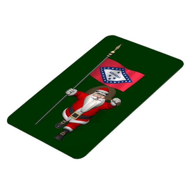 Der Weihnachtsmann mit dem Abzeichen von Arkansas Magnet (Linke Seite)