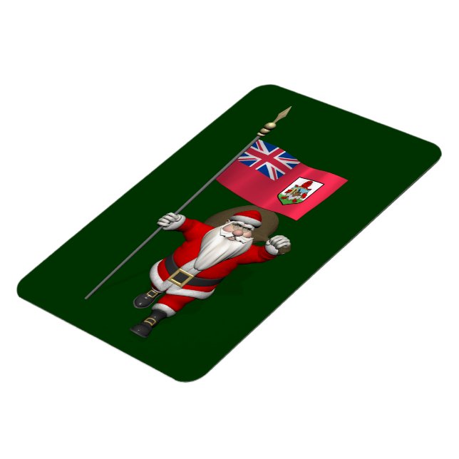 Der Weihnachtsmann mit dem Abzeichen von Bermuda Magnet (Linke Seite)