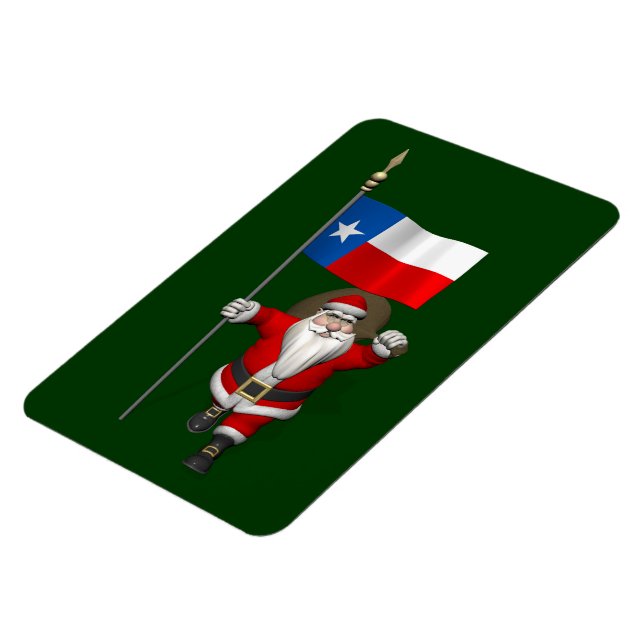 Der Weihnachtsmann mit dem Abzeichen von Texas Magnet (Linke Seite)