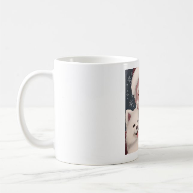 Der Weihnachtsmann mit dem amerikanischen Eskimo-W Kaffeetasse (Links)
