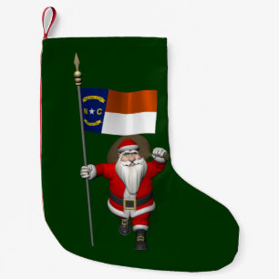 Der Weihnachtsmann mit dem Ausscheiden aus North C Kleiner Weihnachtsstrumpf