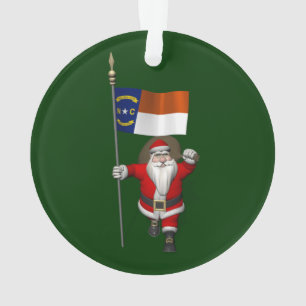 Der Weihnachtsmann mit dem Ausscheiden aus North C Ornament