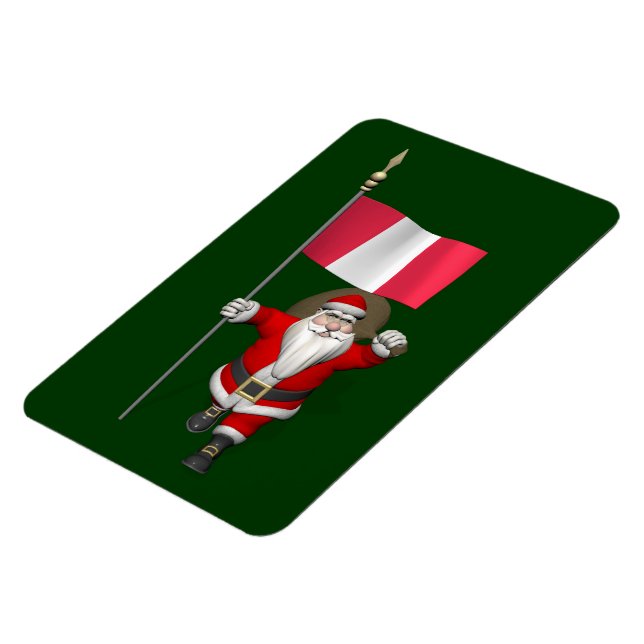 Der Weihnachtsmann mit dem Ausscheiden aus Peru Magnet (Linke Seite)