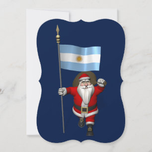 Der Weihnachtsmann mit dem Ende Argentiniens Feiertagskarte