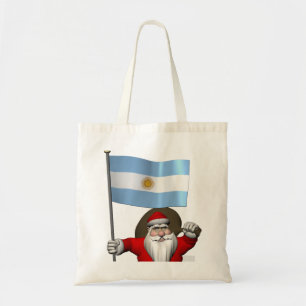Der Weihnachtsmann mit dem Ende Argentiniens Tragetasche