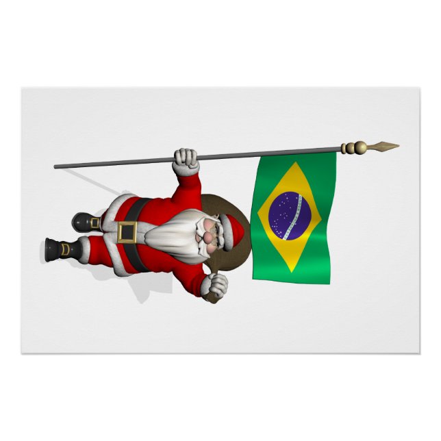 Der Weihnachtsmann mit dem Ende Brasiliens Poster (Vorderseite)
