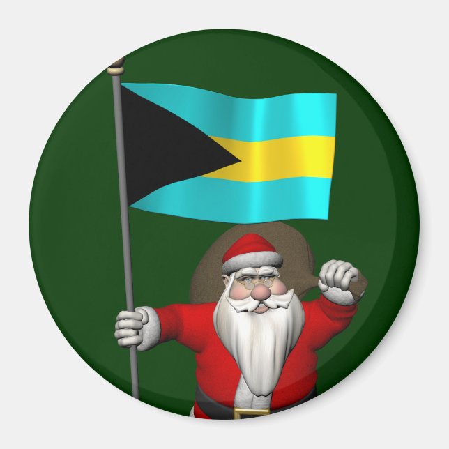 Der Weihnachtsmann mit dem Ende der Bahamas Magnet (Vorne)
