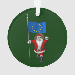 Der Weihnachtsmann mit dem Ende der europäischen  Ornament