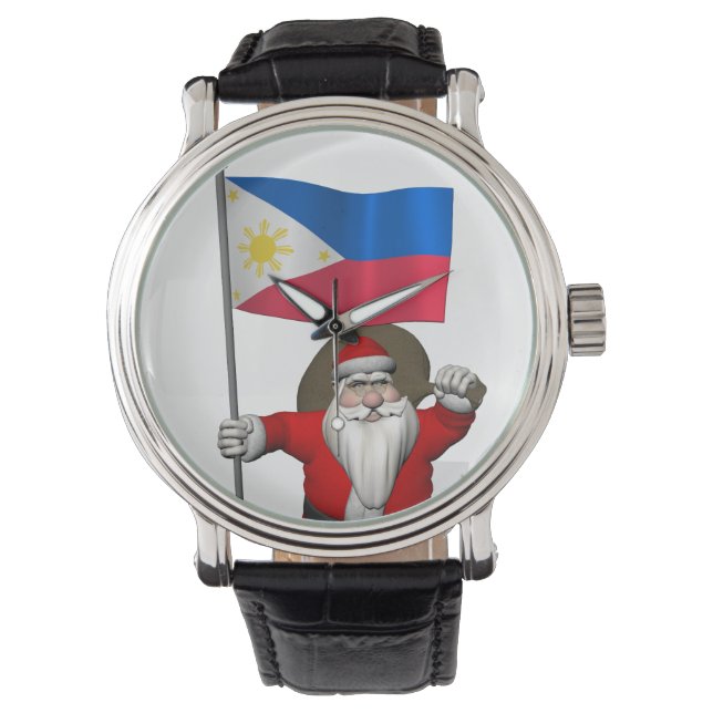 Der Weihnachtsmann mit dem Ende der Philippinen Armbanduhr (Vorderseite)
