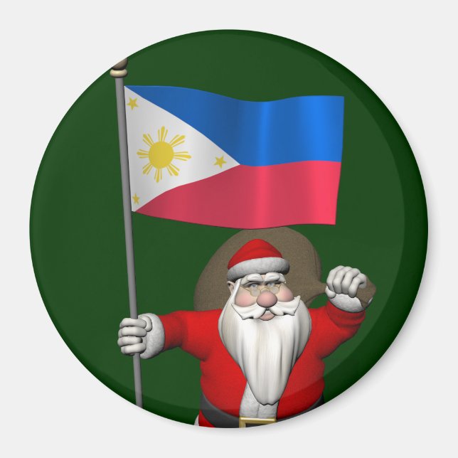 Der Weihnachtsmann mit dem Ende der Philippinen Magnet (Vorne)