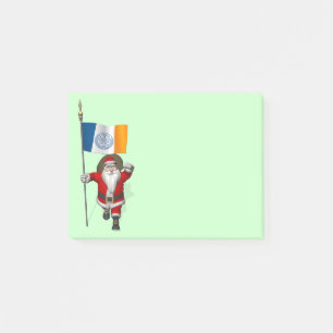 Der Weihnachtsmann mit dem Ende der Stadt New York Post-it Klebezettel