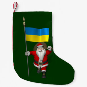 Der Weihnachtsmann mit dem Ende der Ukraine Kleiner Weihnachtsstrumpf