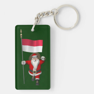 Der Weihnachtsmann mit dem Ende Indonesiens Schlüsselanhänger