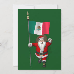Der Weihnachtsmann mit dem Ende Mexikos Feiertagskarte