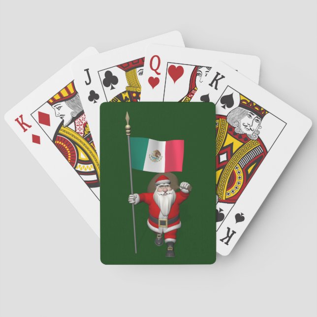 Der Weihnachtsmann mit dem Ende Mexikos Spielkarten (Rückseite)