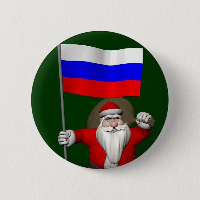 Der Weihnachtsmann mit dem Ende Russlands Button (Vorderseite)
