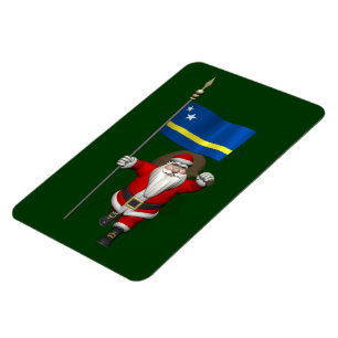 Der Weihnachtsmann mit dem Ende von Curaçao Magnet