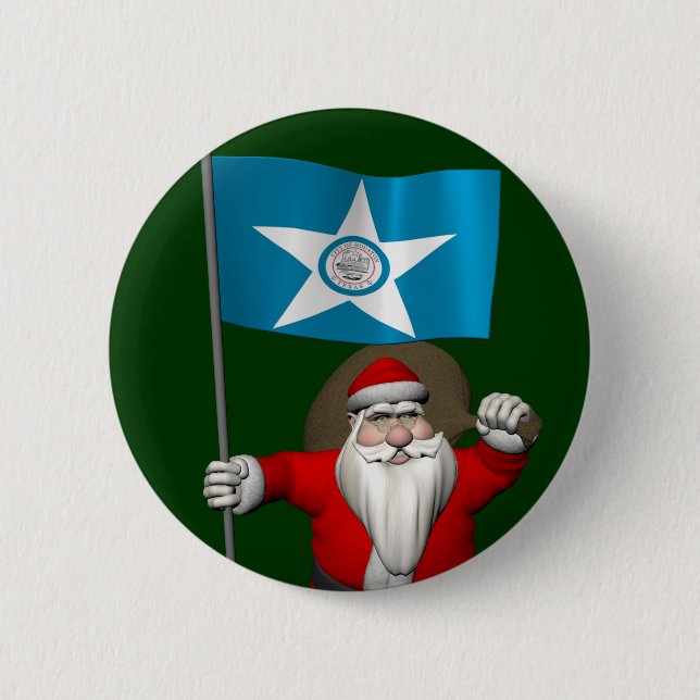 Der Weihnachtsmann mit dem Ende von Houston Button (Vorderseite)
