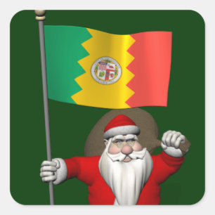 Der Weihnachtsmann mit dem Ende von Los Angeles Aufkleber