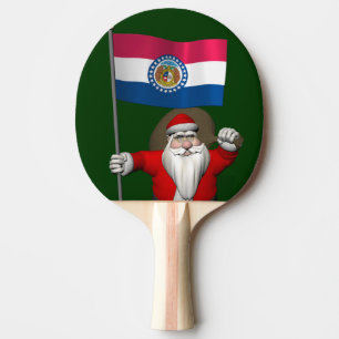 Der Weihnachtsmann mit dem Ende von Missouri Tischtennis Schläger