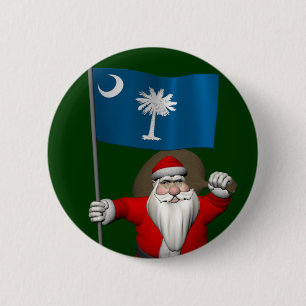 Der Weihnachtsmann mit dem Ende von South Carolina Button