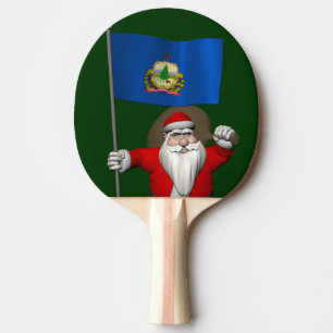 Der Weihnachtsmann mit dem Ende von Vermont Tischtennis Schläger