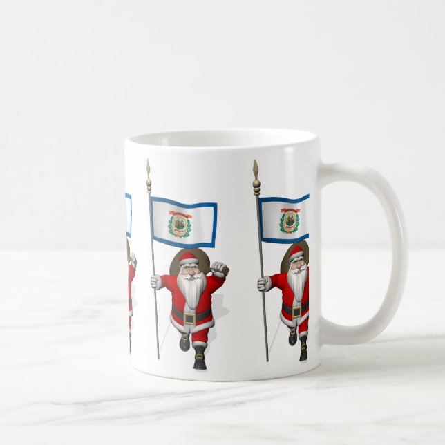 Der Weihnachtsmann mit dem Ende von West Virginia Tasse (Rechts)