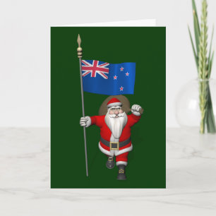 Der Weihnachtsmann mit dem Haki von Aotearoa Feiertagskarte