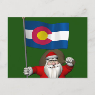 Der Weihnachtsmann mit dem Stich des Colorado Feiertagspostkarte