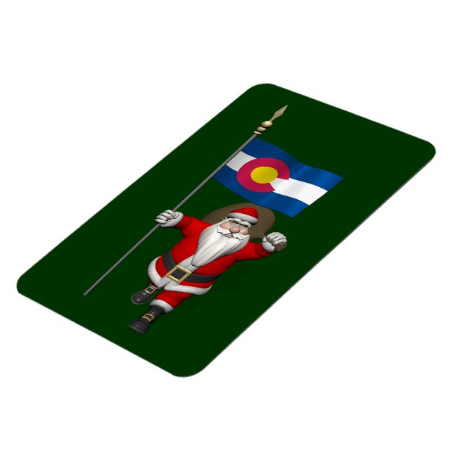 Der Weihnachtsmann mit dem Stich des Colorado Magnet (Linke Seite)