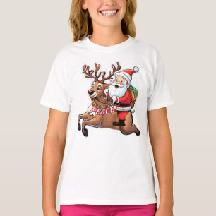 Der Weihnachtsmann mit Friedensgeschenken T-Shirt