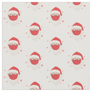 Der Weihnachtsmann mit medizinischer Maske Stoff