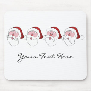 Der Weihnachtsmann-Mustaches-Mousepad Mousepad