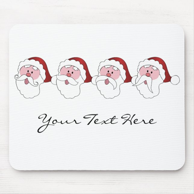 Der Weihnachtsmann-Mustaches-Mousepad Mousepad (Vorne)