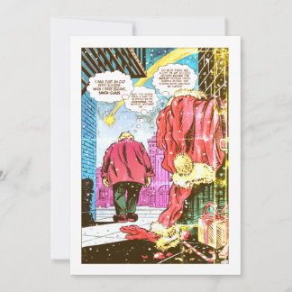 Der Weihnachtsmann nicht mehr! (Vintag) Feiertagskarte