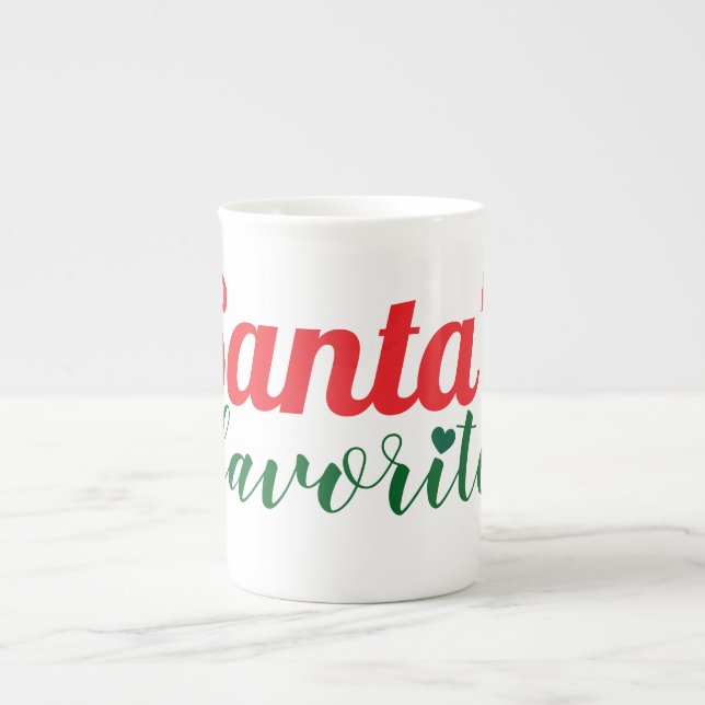 Der Weihnachtsmann Prozellantasse (Vorderseite)